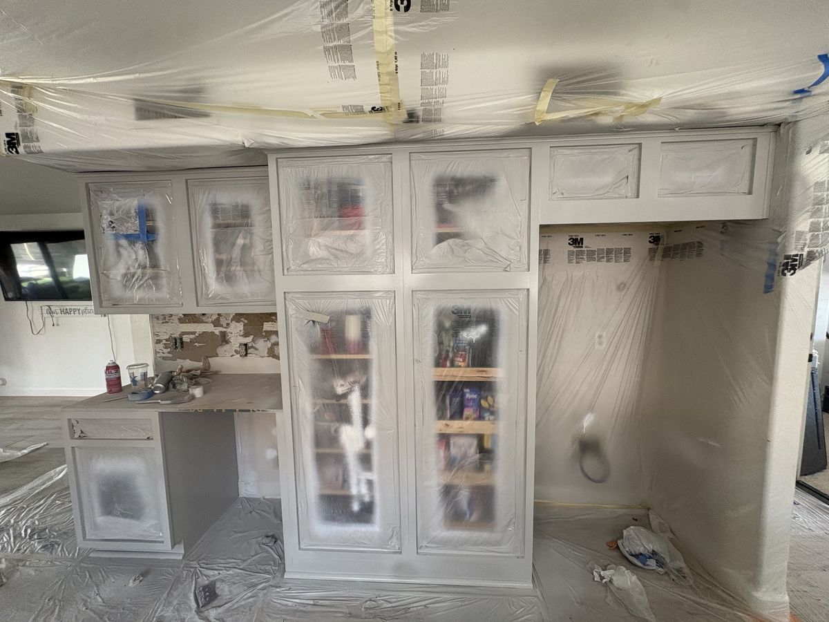 Pantry and built-in cabinets refinished — Royal Canyon Painting, Maricopa County AZ
